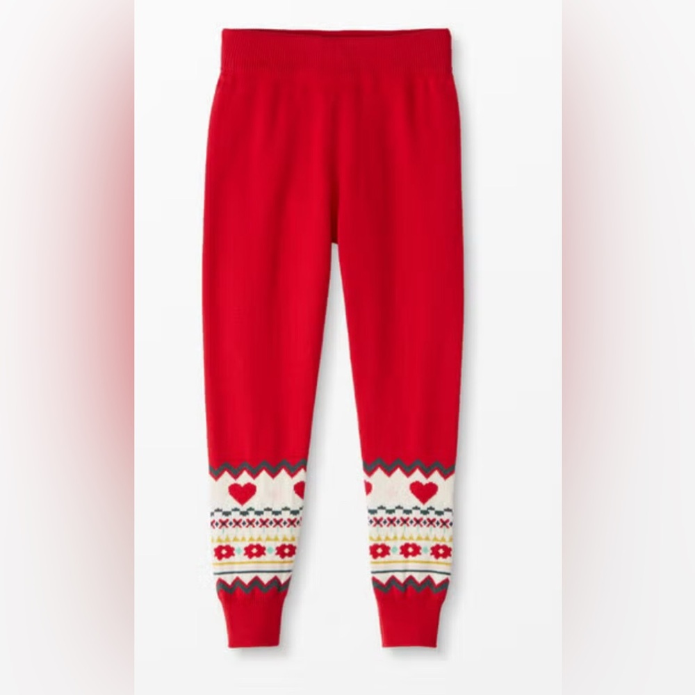 Hanna Andersson Vibrant Red Sweater Leggings